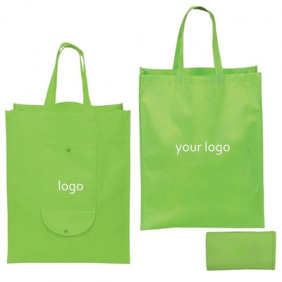 vouwbare OEM behandelde 50x2.5cm 80gsm Groene niet Geweven Zak