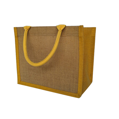 Opnieuw te gebruiken Geen Druk 30x12x30cm 380gsm-Jute het Winkelen Zak