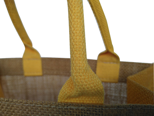 Opnieuw te gebruiken Geen Druk 30x12x30cm 380gsm-Jute het Winkelen Zak