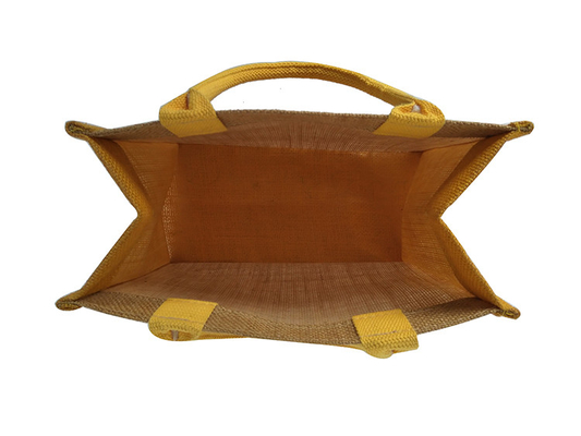 Opnieuw te gebruiken Geen Druk 30x12x30cm 380gsm-Jute het Winkelen Zak