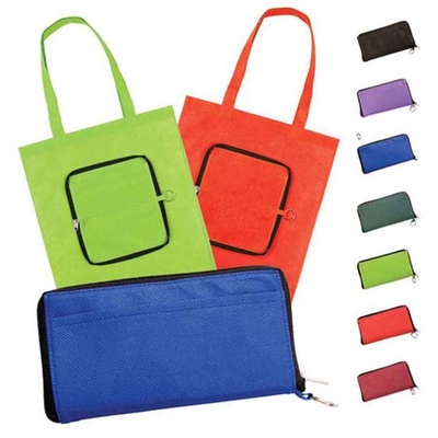 Tote Zipped 80gsm 38X40cm Vouwbare niet Geweven Zak