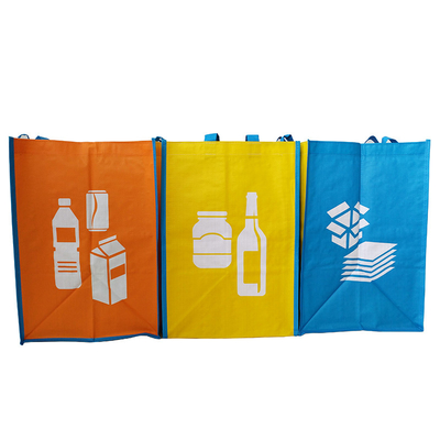 Blauwe 35x30x39.5cm 100gsm Geweven Promotiezakken