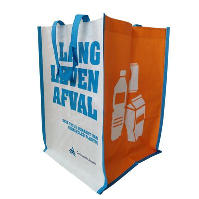 Blauwe 35x30x39.5cm 100gsm Geweven Promotiezakken