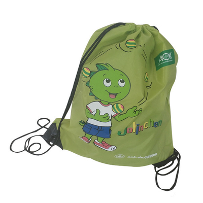 Polyester CMYK 34x45cm de Vriendschappelijke Drawstring Zakken van 210D Eco