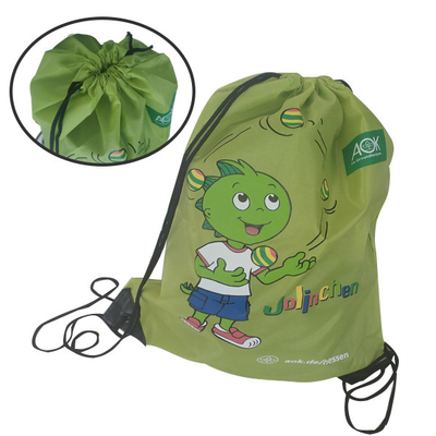 Polyester CMYK 34x45cm de Vriendschappelijke Drawstring Zakken van 210D Eco