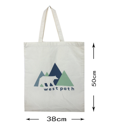 100 Percenten Natuurlijke CMYK 38x50cm 4OZ Canvas het Winkelen Zak