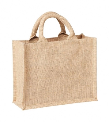 Jute Opnieuw te gebruiken 40x14x34cm 390gsm Jute het Winkelen Zak