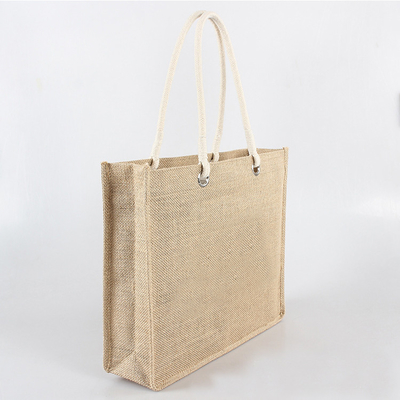 Het winkelen Natuurlijke Kleur 30xx12x30cm 380gsm-de Zakken van de Jutekruidenierswinkel