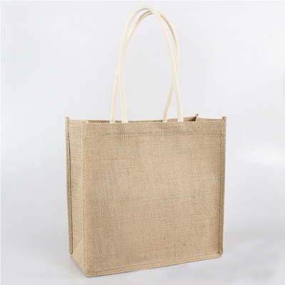 Het winkelen Natuurlijke Kleur 30xx12x30cm 380gsm-de Zakken van de Jutekruidenierswinkel