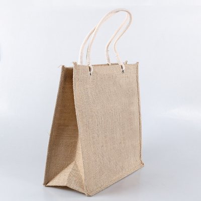 Het winkelen Natuurlijke Kleur 30xx12x30cm 380gsm-de Zakken van de Jutekruidenierswinkel