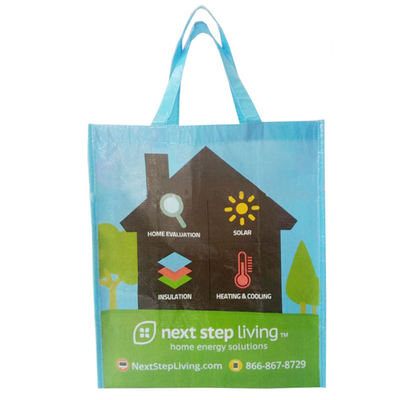 Waterdicht Adverterend niet Geweven 30x10x40cm 70gsm RPET Zak
