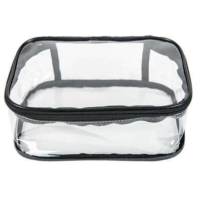 OEM Duidelijke het Potloodzak van Handvat Kosmetische 18x5x8cm pvc