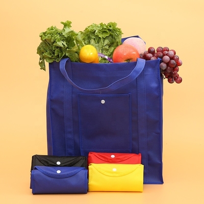 De supermarkt behandelt 30cm 40x40x10cm Vouwbare niet Geweven Zak