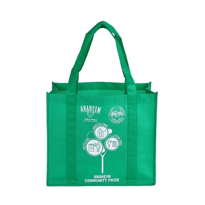 De supermarkt behandelt 30cm 40x40x10cm Vouwbare niet Geweven Zak