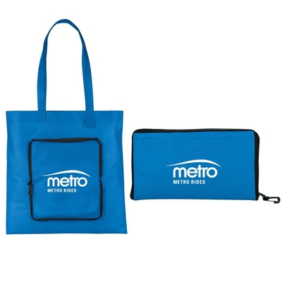 Tote Zipped 80gsm 38X40cm Vouwbare niet Geweven Zak