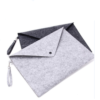 Grijze OEM die 33.5cmx24cm Koker Gevoeld Tote Bag inpakken