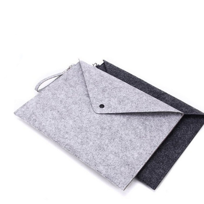 Grijze OEM die 33.5cmx24cm Koker Gevoeld Tote Bag inpakken