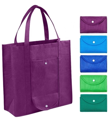 Eco Vriendschappelijke 35X40X15cm CMYK 50pcs Vouwbare niet Geweven Zak