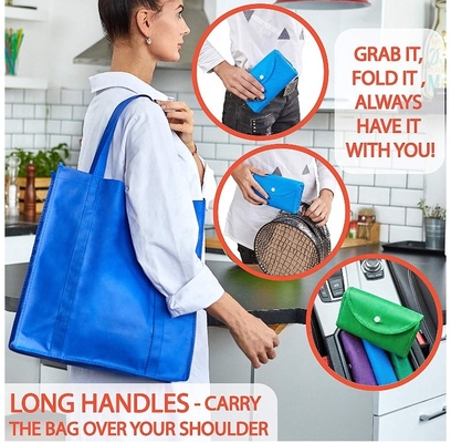 Eco Vriendschappelijke 35X40X15cm CMYK 50pcs Vouwbare niet Geweven Zak
