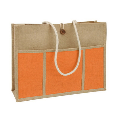 OEM Tote Women Beach 45x15x33cm Jute het Winkelen Zak